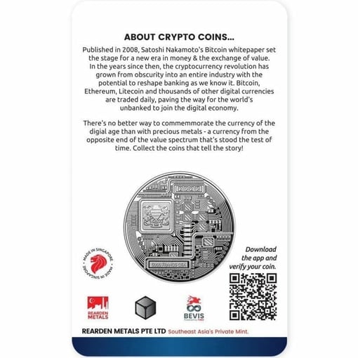 2020 Chad Crypto Series - Bitcoin 1oz .999 Silver Coin | Swan Bullion  Company