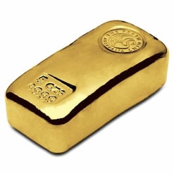 Perth mint 5oz. 9999 gold cast bullion bar