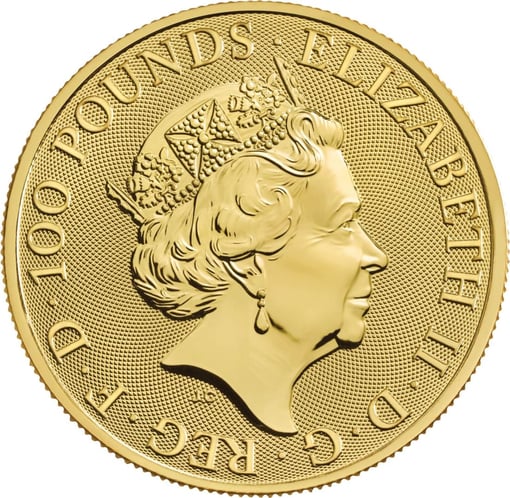 2021 the queen’s beasts completer 1oz. 9999 gold bullion coin