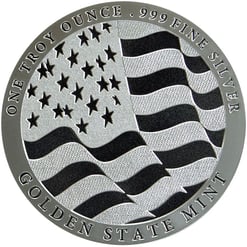 Golden state mint silver eagle 1oz. 999 silver bullion round