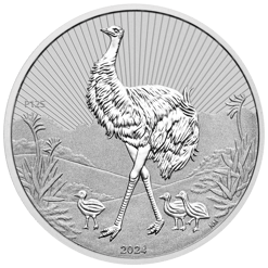 2024 Next Generation Emu 2oz .9999 Silver Bullion Coin