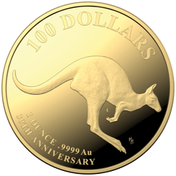 2023 Kangaroo Series 30th Anniversary 1oz 'C' Mintmark Gold Proof Coin