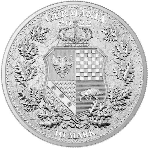 2022 the allegories – polonia & germania 2oz. 9999 silver bullion coin