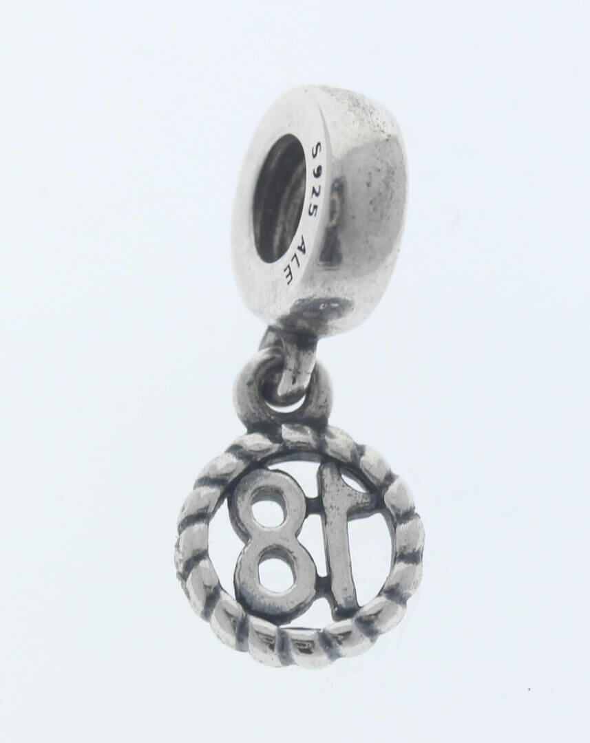 Pandora-sterling-silver-18-eighteen-hanging-charm-790495-retired