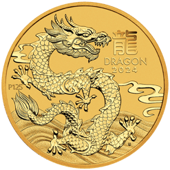 2024 Year of the Dragon 1oz Gold Bullion Coin