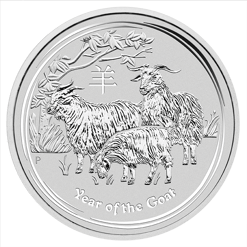2015 Year of the Goat 10oz .999 Silver Bullion Coin - Lunar Series II