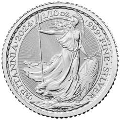 2024 britannia 1/10oz. 999 silver bullion coin