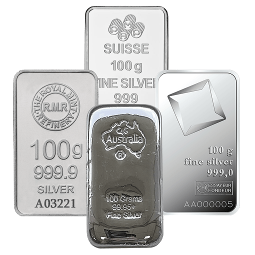 100g silver bullion - secondary market