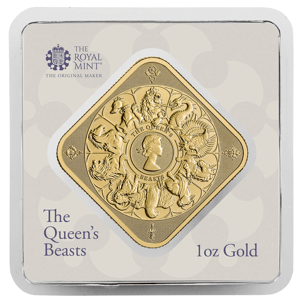 The queens beasts completer 1oz gold bar