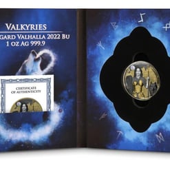 2022 valkyries – hildegard 1oz. 9999 silver gilded coin