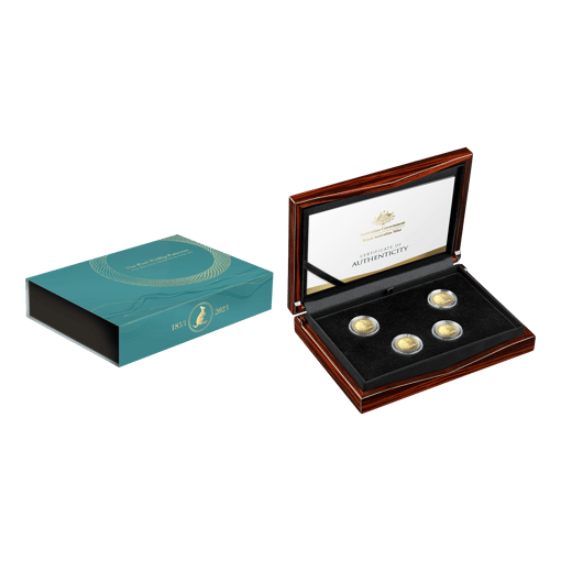 2023 170th anniversary of the port phillip gold pattern 1/4oz four coin gold proof set