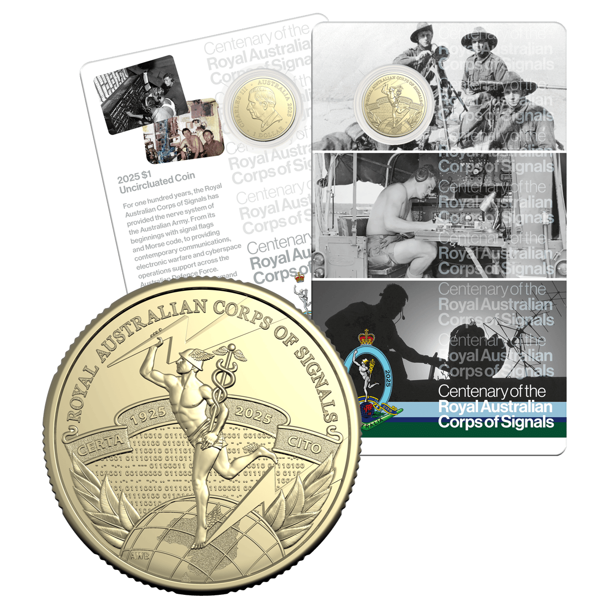 2025 $1 centenary of royal australian corps of signal coin - image 5