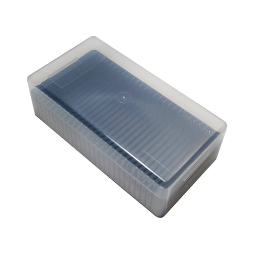 Empty 25-count pamp suisse storage box for tep packaging