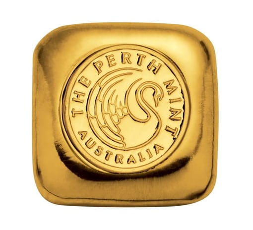 Perth mint 1oz. 9999 gold serialised cast bar