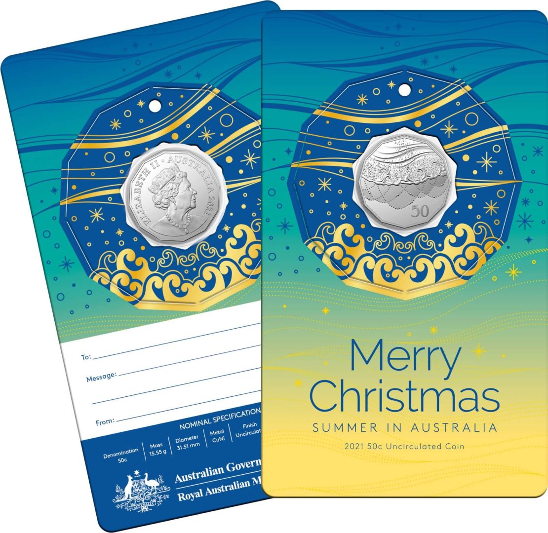 10664-2021-50c-beach-christmas-coin-decoration-in-pop-out-card-pack-of-5-cuni