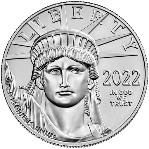 2022 american platinum eagle 1oz. 9995 platinum bullion coin