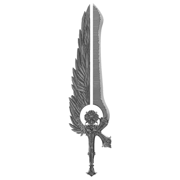Sword of st. Uriel 2. 5oz silver sword shaped bar