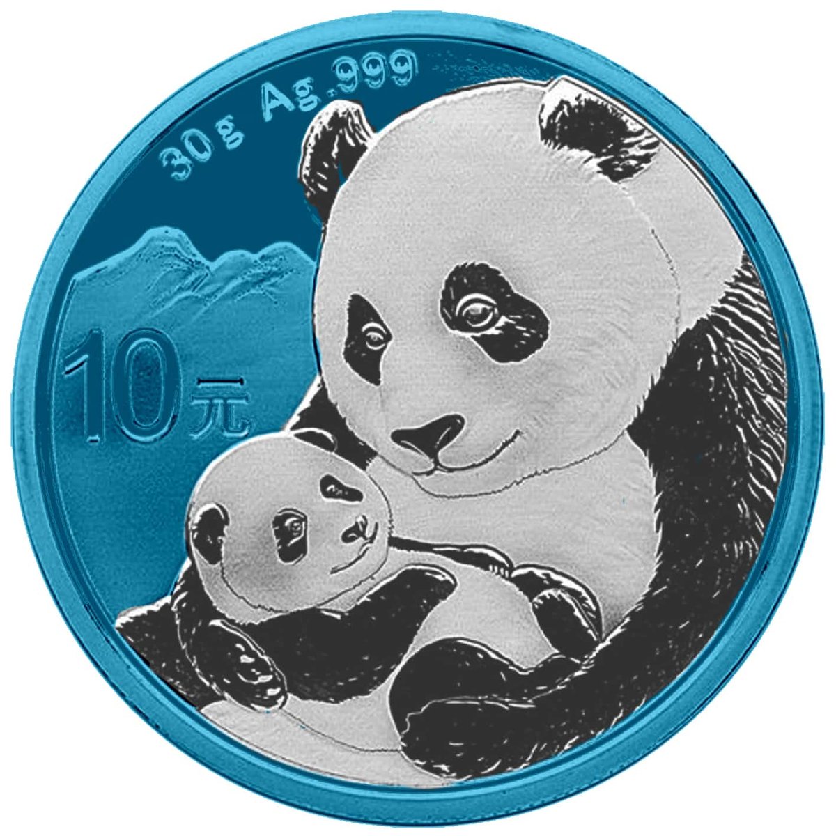 Chinpanda30gsb-2019-chinese-silver-panda-30g-silver-coin-space-blue-edition