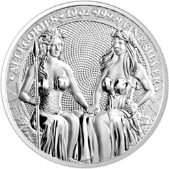 2021 The Allegories – Austria & Germania 10oz .9999 Silver Coin