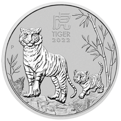 2022 Year of the Tiger 10kg .9999 Silver Bullion Coin – Lunar Series III - 10 Kilos