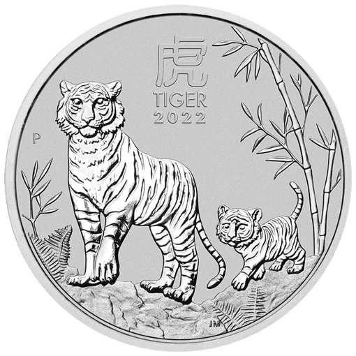 2022 year of the tiger 10kg. 9999 silver bullion coin – lunar series iii - 10 kilos
