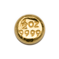 Abc 1/2oz. 9999 gold cast bullion bar