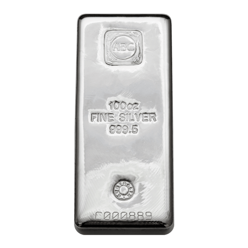 Abc 100oz. 9995 silver cast bullion bar