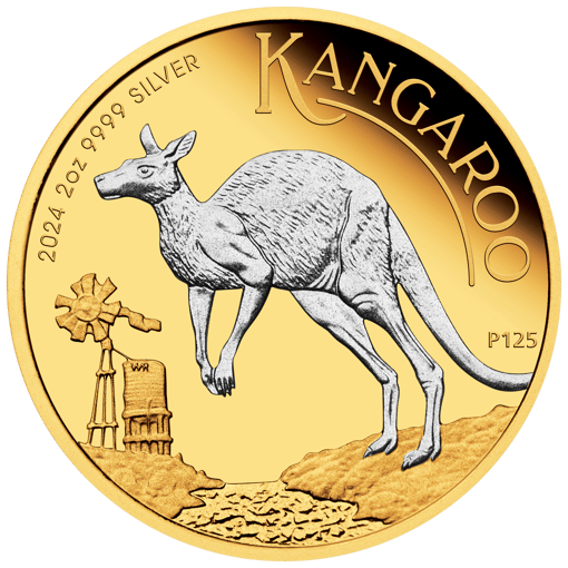 24124ccaa 2024-australian-kangaroo-2oz-silver-proof-reverse-gild