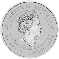 2022 year of the tiger 1oz. 9995 platinum bullion coin – lunar series iii