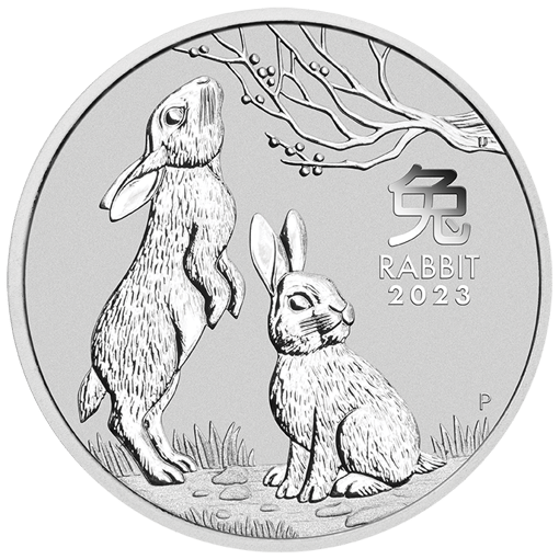 2023 year of the rabbit 2oz. 9999 silver bullion coin – lunar series iii