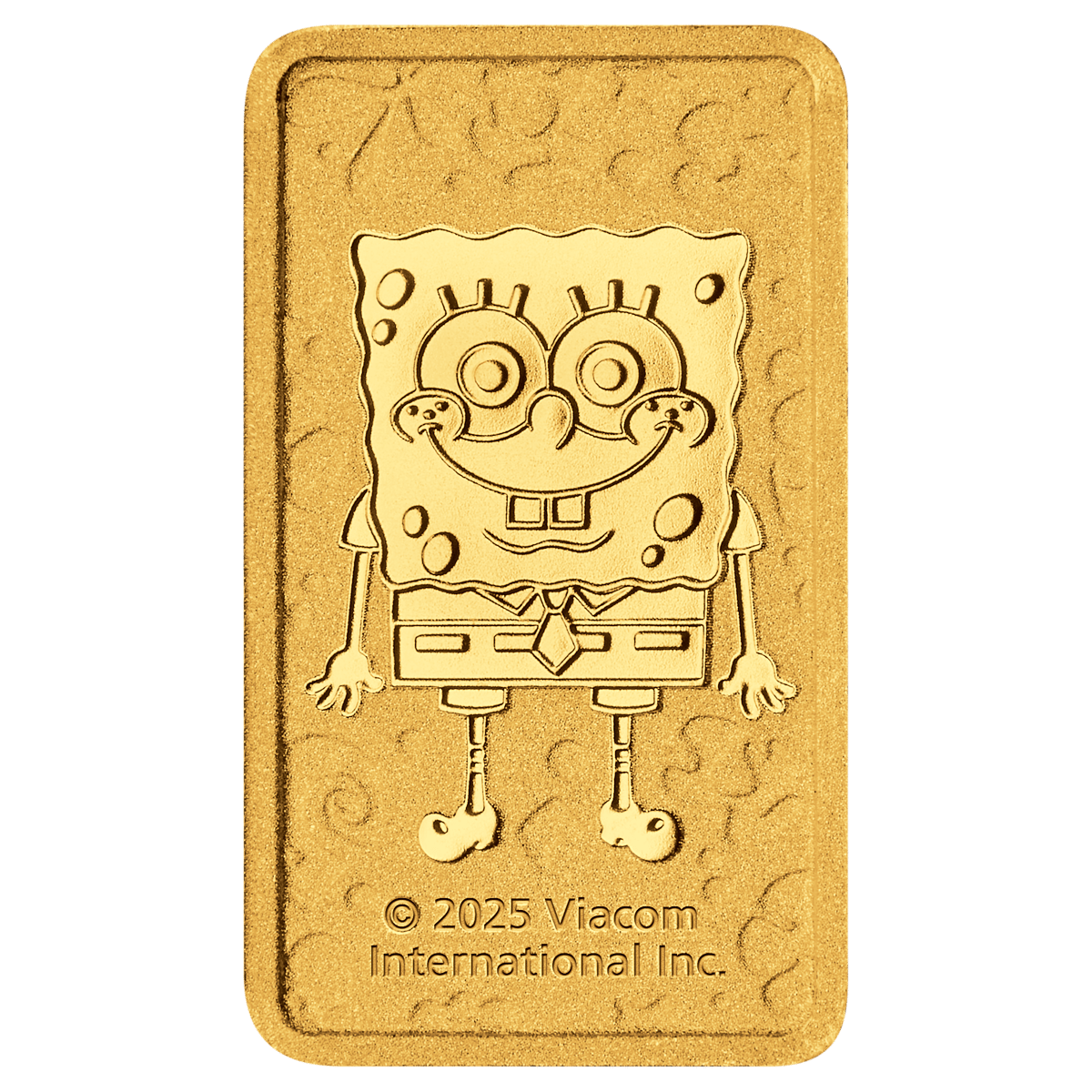 2025 spongebob squarepants 1g gold minted bar - image 2