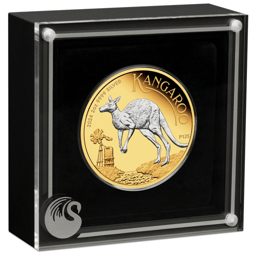 24124ccaa 2024-australian-kangaroo-2oz-silver-proof-reverse-gild