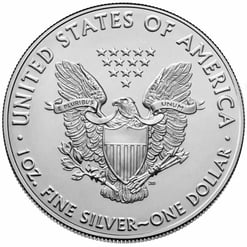 American silver eagle 1oz. 999 silver bullion coin - random year