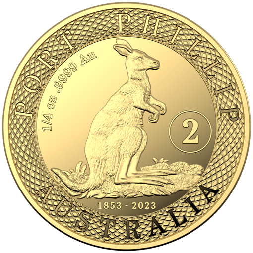 2023 170th anniversary of the port phillip gold pattern 1/4oz four coin gold proof set