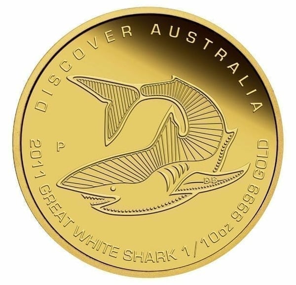 1117gcaa-2011-discover-australia-dreaming-series-great-white-shark-110oz-9999-gold-proof-coin-the-perth-mint