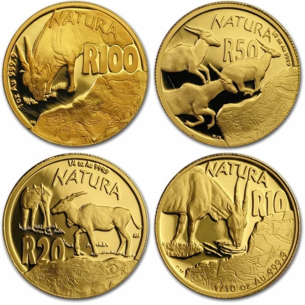 244434-2007-giants-of-africa-the-eland-4-coin-gold-proof-set-natura-proof-set