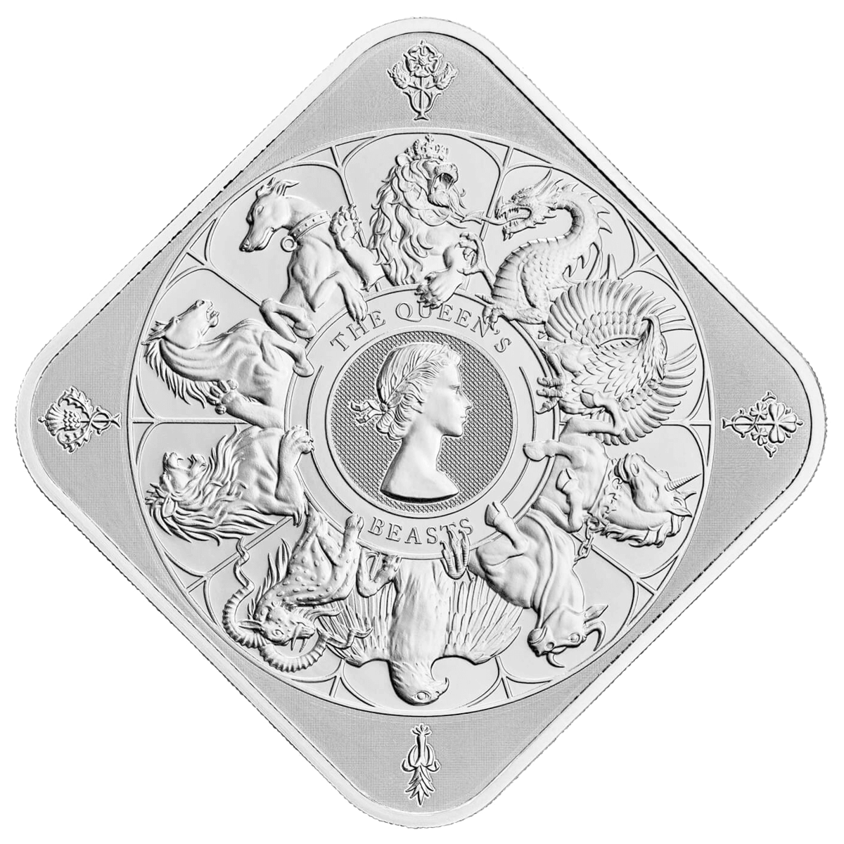 The queens beasts completer 10oz silver bar