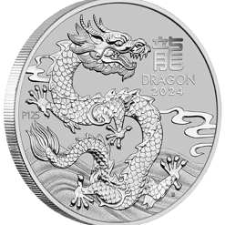 2024 year of the dragon 1oz platinum bullion coin