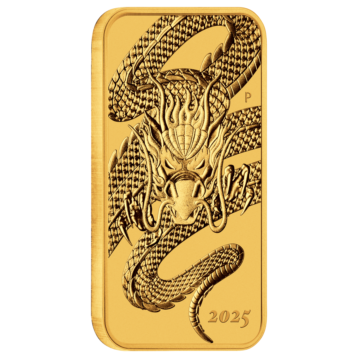 2025 dragon 1oz gold rectangular coin - image 2
