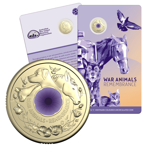 11413 2024-purple-poppy-war-animals-remembrance-c-mintmark-colou