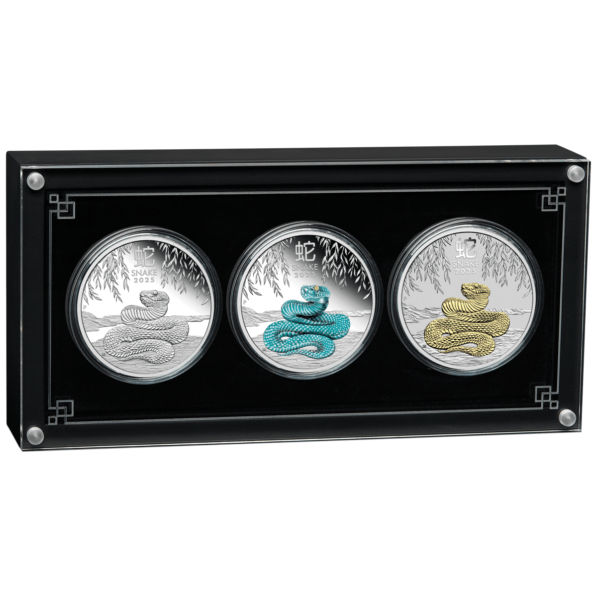 2025 year of the snake trio 1oz silver proof