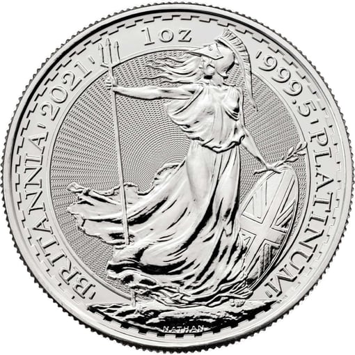 2021 britannia 1oz. 9995 platinum bullion coin