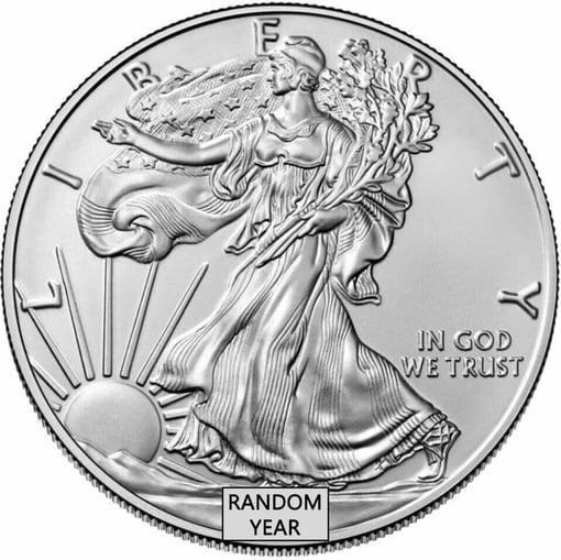 American silver eagle 1oz. 999 silver bullion coin - random year
