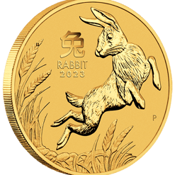 2023 year of the rabbit 1oz. 9999 gold bullion coin – lunar series iii