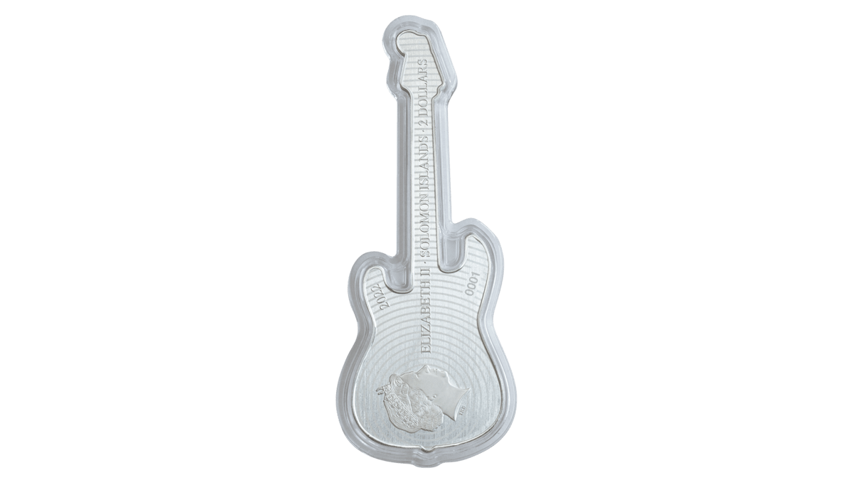 Smksfender1strato22-2022-fender-stratocaster-1oz-9999-guitar-shaped-silver-coin-in-surf-green