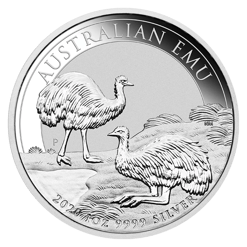 2020 Australian Emu 1oz .9999 Silver Bullion Coin