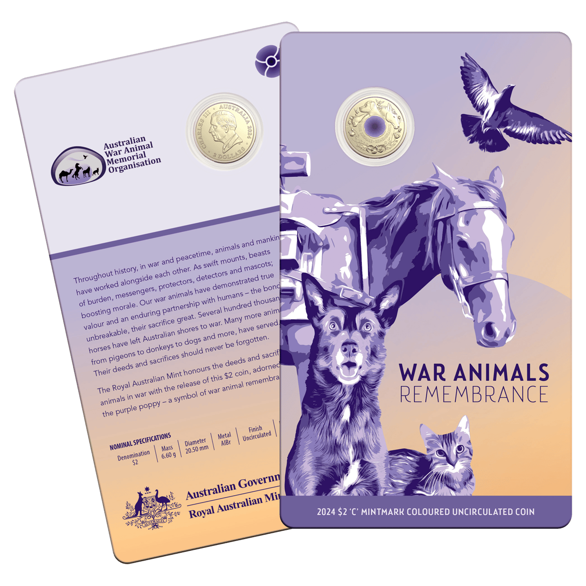 11413-2024-purple-poppy-war-animals-remembrance-c-mintmark-coloured-coin