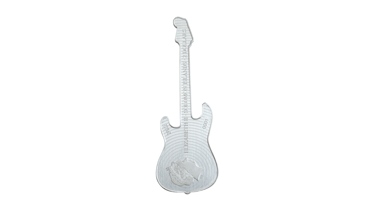 Smksfender1strato22-2022-fender-stratocaster-1oz-9999-guitar-shaped-silver-coin-in-surf-green