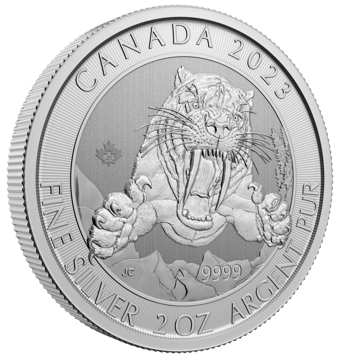 207580-2023-ice-age-smilodon-sabre-toothed-cat-2oz-9999-silver-bullion-coin