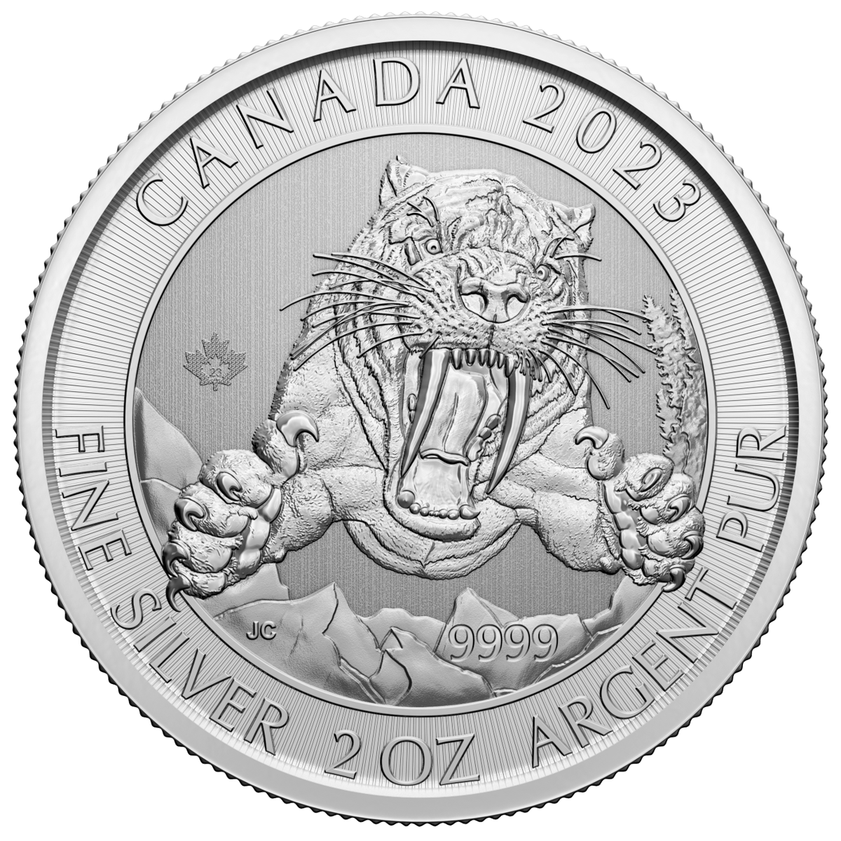 207580-2023-ice-age-smilodon-sabre-toothed-cat-2oz-9999-silver-bullion-coin